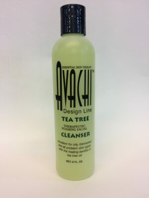 A bottle of avachi tea tree cleanser