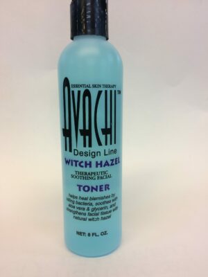 A bottle of avachi witch hazel toner.