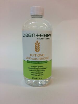 A bottle of clean and easy professional 's remove hard water remover.