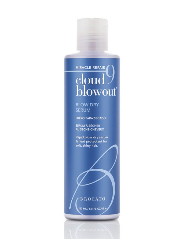 A bottle of cloud blowout hair spray.