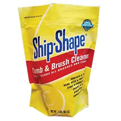 A bag of ship shape brush cleaner