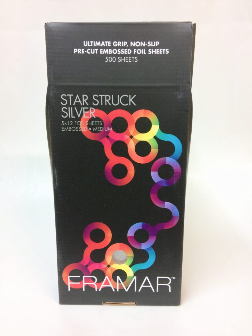Framar 5x12 Long Embossed Foil 500ct Star Struck Silver - Friends