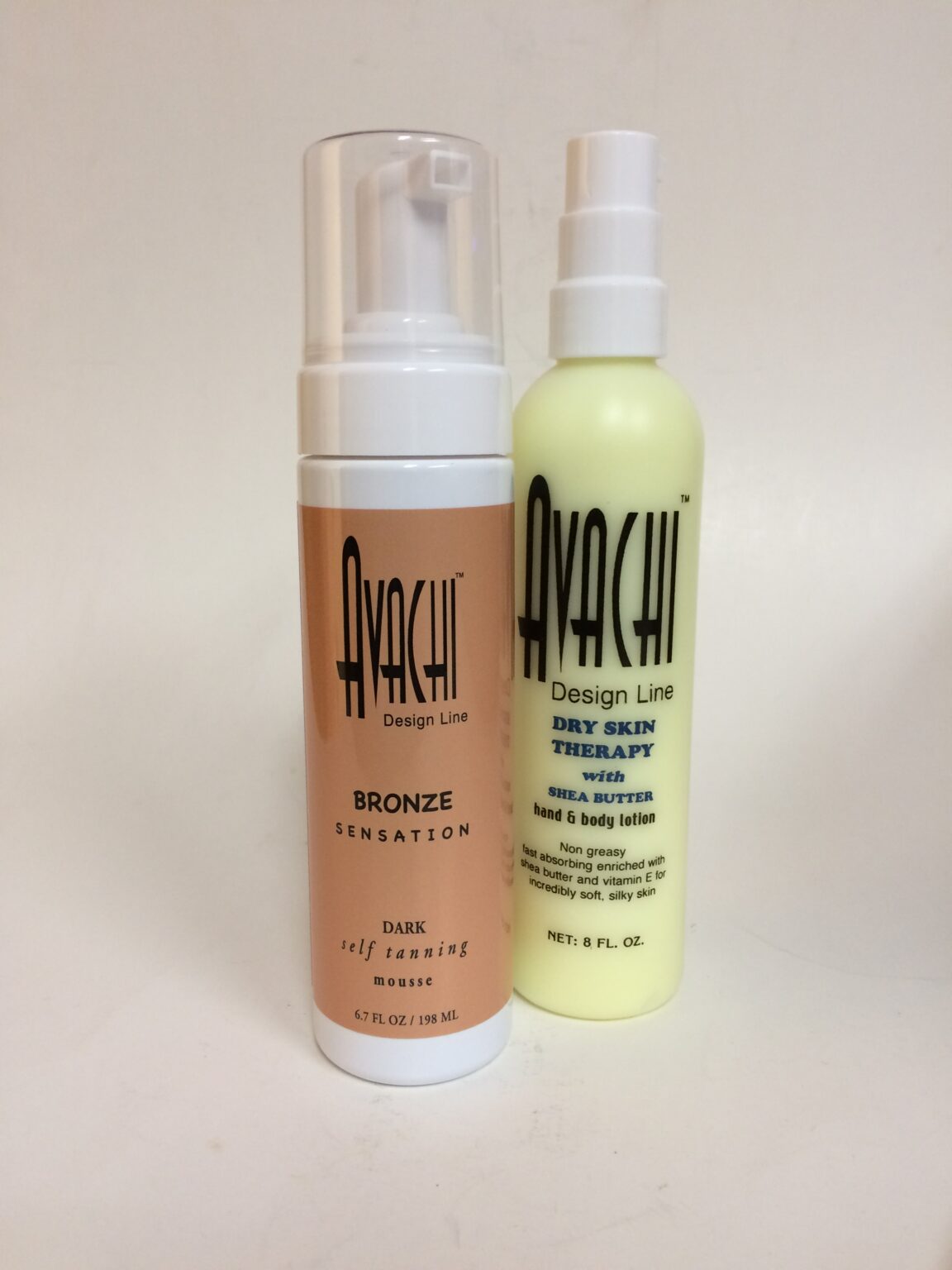 Avachi Bronze Sensation 6.7oz Dark Self Tan Mousse/FREE Dry Skin
