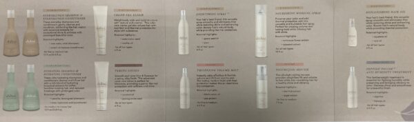 A page of different types of skin care products.